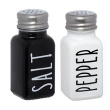 Saleiro e Pimenteiro Manhattan Hauskraft Preto 80 ml 2Peças