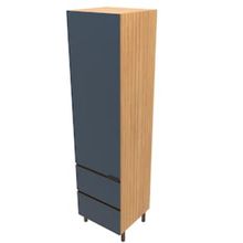 Paneleiro Bartira Cristal com 1 Porta, 2 Gavetões e 4 Prateleiras – 60cm de largura