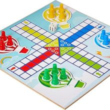 Jogos tradicionais em madeira - Ludo