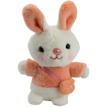 Pelucia Coelho com Roupinha - Rosa Claro BBR