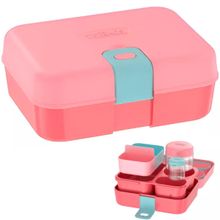 LANCHEIRA BENTO BOX CORAL - 8 PEÇAS - THERMOS