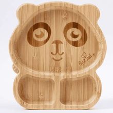 PRATO DE BAMBU COM VENTOSA DE SILICONE PANDA 6M+ - PETIT PIÁ