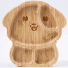 PRATO DE BAMBU COM VENTOSA DE SILICONE CÃOZINHO - PETIT PIÁ