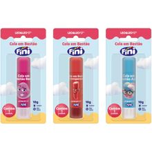 COLA BASTÃO FINI 10G BLISTERS - CORES SORTIDAS - LEO & LEO