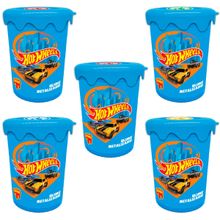 5X SLIME METALIZADO 180G - HOT WHEELS - DOCE BRINQUEDO