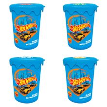 4X SLIME METALIZADO 180G - HOT WHEELS - DOCE BRINQUEDO