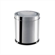 Lixeira Inox com Tampa Basic. 15,5x17cm 3,2 Litros