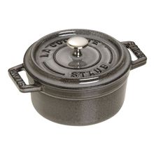CAÇAROLA STAUB REDONDA 10CM CINZA GRAF FERRO 405001060