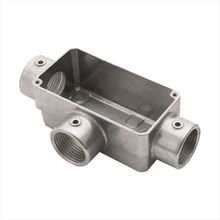 Condulete Tipo T 1 Fixo Tramontina sem Tampa com Rosca BSP e sem Pintura