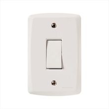 Conjunto 4x2 com 1 Interruptor Bipolar Simples 10 A 250 V Tramontina Lux2 Branco