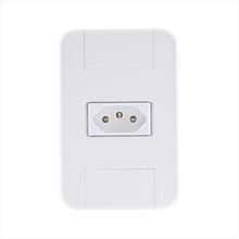 Conjunto 4x2 com 1 Tomada 2P+T 10 A 250 V Tramontina Tablet Branco