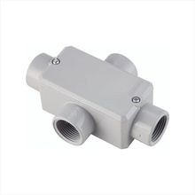 Condulete fixo 3/4 tipo X - com tampa / rosca BSP / com pintura eletrostática a pó