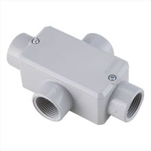 Condulete fixo 1/2 tipo X - com tampa / rosca BSP / com pintura eletrostática a pó