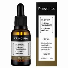 Serum principia mix-02 - 5% cafeina +  3% acido tranexamico + 0.5% acido ferulico 30ml