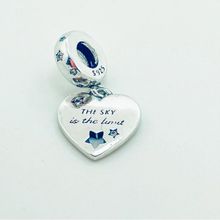 Berloque coração, the sky is the limit, Prata 925