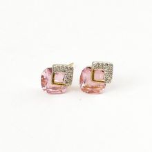 Brinco Feminino colorido Banhado a Ouro 18k