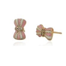 Brinco Infantil Laço Banhado a Ouro 18k