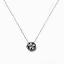 Colar Pingente Flor Cravejado Com Zircônias