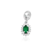 Berloque Ponto de Luz Oval Prata 925