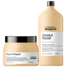 Loreal Absolut Repair Kit Shampoo 1,5Lt + Mask 500Ml