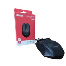 Mouse Optico Com Fio USB Preto