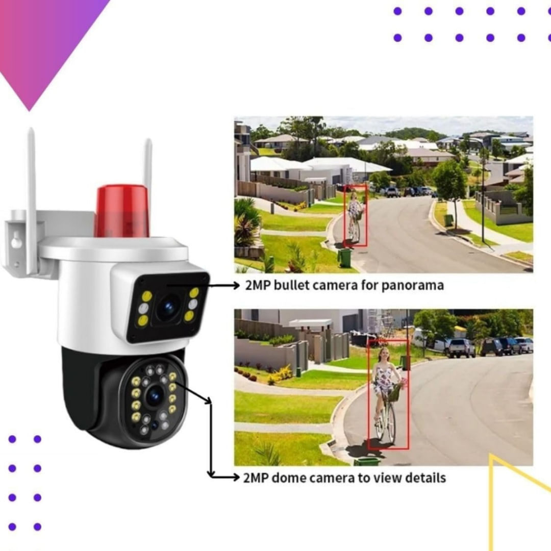 Câmera De Segurança Yoosee com alarme Wifi 1080p 2mp Câmera Dupla Hd e Full HD