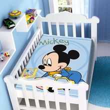 Cobertor para Bebê Raschel Plus 90x110cm Disney Mickey Carrinhos