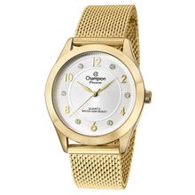 Relógio Champion Feminino Ref: Cn29230m Casual Mesh Dourado