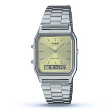 Relógio Casio Masculino Ref: Aq-230a-9amqy Anadigi Prateado