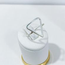 Anel Geométrico Triângulo Prata 925