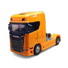 Miniatura Scania 770 S V8 Toco Alloy 1/50 Cavalo Caminhão Metal e Fricção Laranja