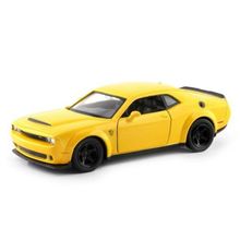 Miniatura Dodge Challenger SRT Demon 2018 RMZ 1:32 Metal e Fricção Amarelo