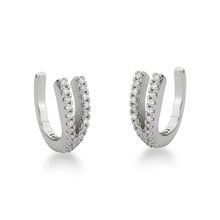 Par Piercing Fake V Prata 925