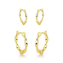 Dupla de Argolas Prata