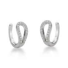 Par de Piercing Fake Gota Prata 925