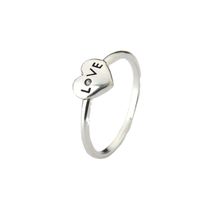 Anel Minimalista Love em Prata 925
