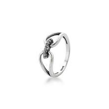 Anel Delicado com Zirconias Prata de Bali 925