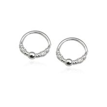 Piercing argolinha orelha Bolinhas Prata 925