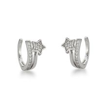 Par de Piercing Fake Estrela Prata 925