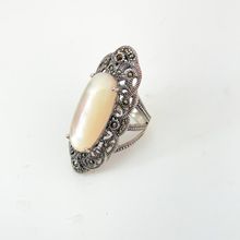 Anel Imponente Madreperola Prata 925 Atraktiva Joias