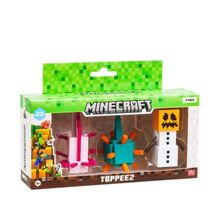 Boneco - Minecraft Guardiao Axalote e Boneco de Neve MULTIKIDS