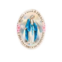 Adesivo Nossa Senhora das Graças Resinado Carro/Moto/ Notebook