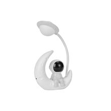 Luminaria para Mesa Astronauta Lua Minguante com LED USB