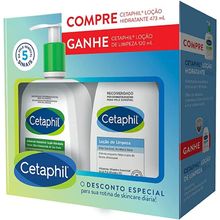 Cetaphil Loção Hidratante 473g + Loção de Limpeza 120ml