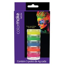 Pintura Facial Colormake Cremosa Fluorescente 5 Cores