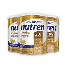 Kit com 3 Suplemento Alimentar Nutren Senior 370g cada