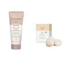 Kit Eudora Baby Loção Hidratante 200ml + Sabonete em Barra 2x80g