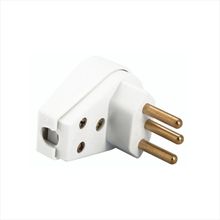 Plugue Angular 2P+T 250 V 10 A Tramontina Branco