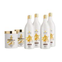 Kit Com 2 Pós Descolorantes Branco e 2 Ox de 20 e 2 Ox de 30