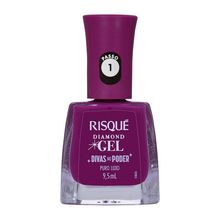 Esmalte Risqué Diamond Gel Divas no Poder Puro Luxo 9,5ml